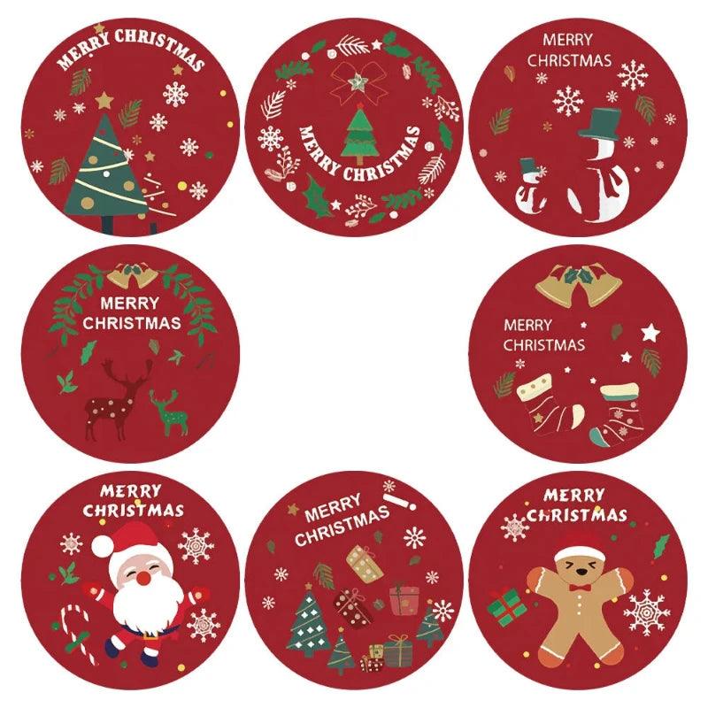 Merry Christmas Stickers Set (100-500pcs)