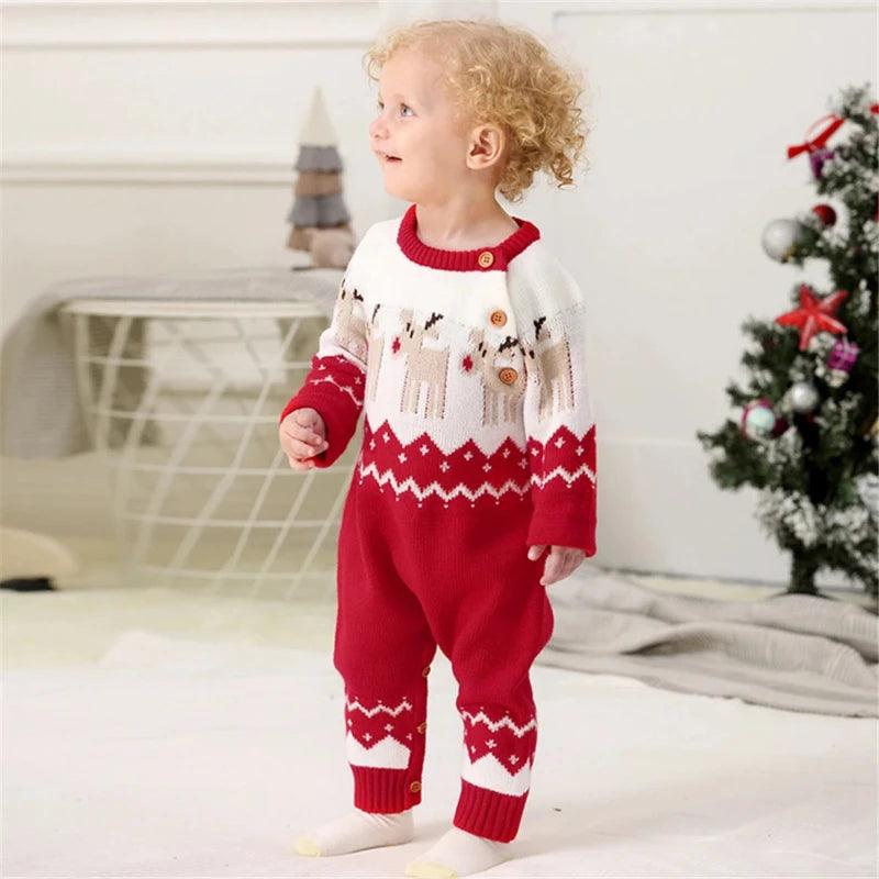 Christmas Reindeer Romper for Baby (3-18M)