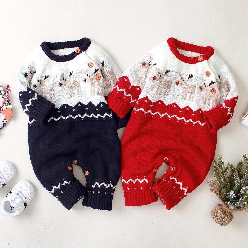 Christmas Reindeer Romper for Baby (3-18M)