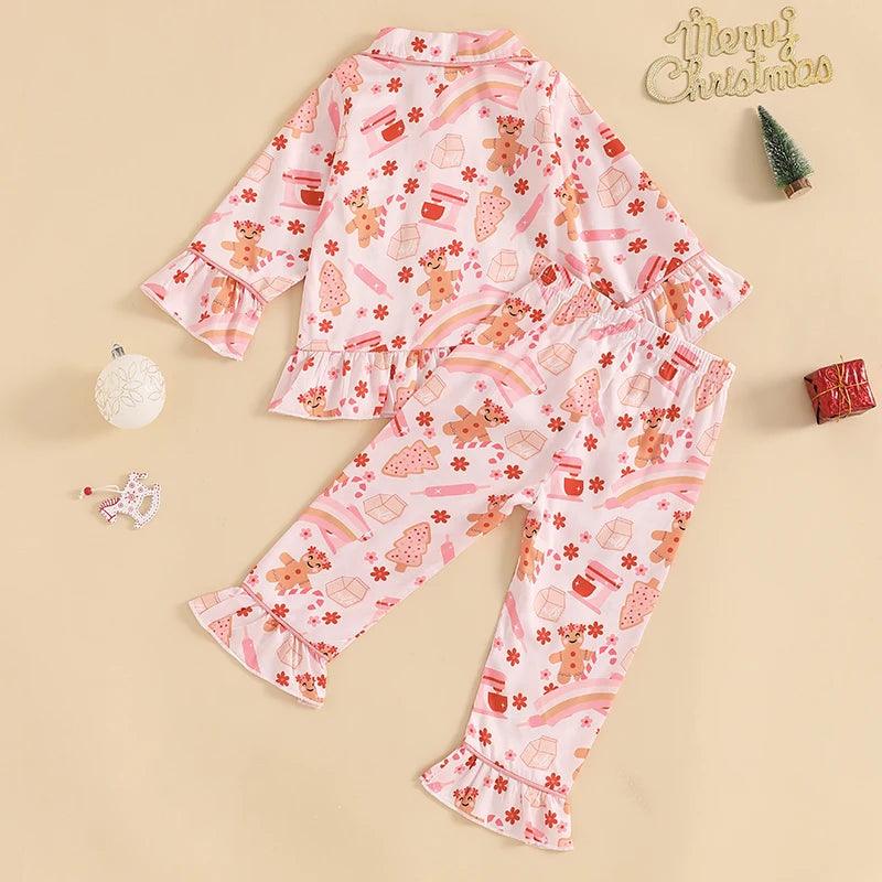 Gingerbread Christmas Pajama Set