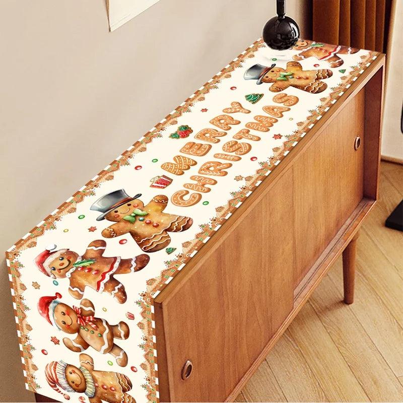 Santa Claus Christmas Table Runner