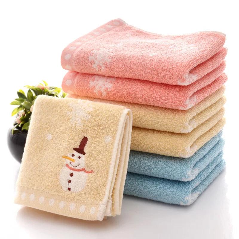 Christmas Snowman Kids Hand & Face Towel