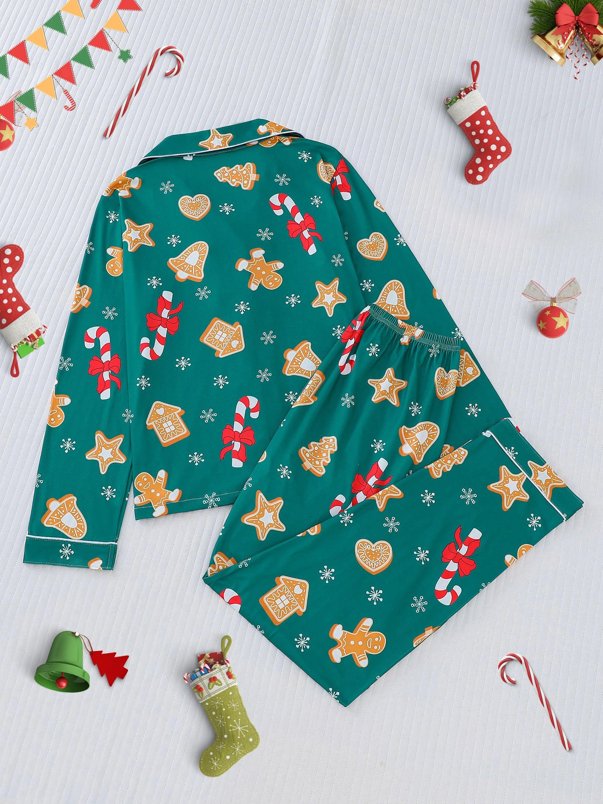 Christmas Gingerbread Pajama Set