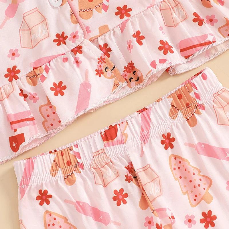 Gingerbread Christmas Pajama Set