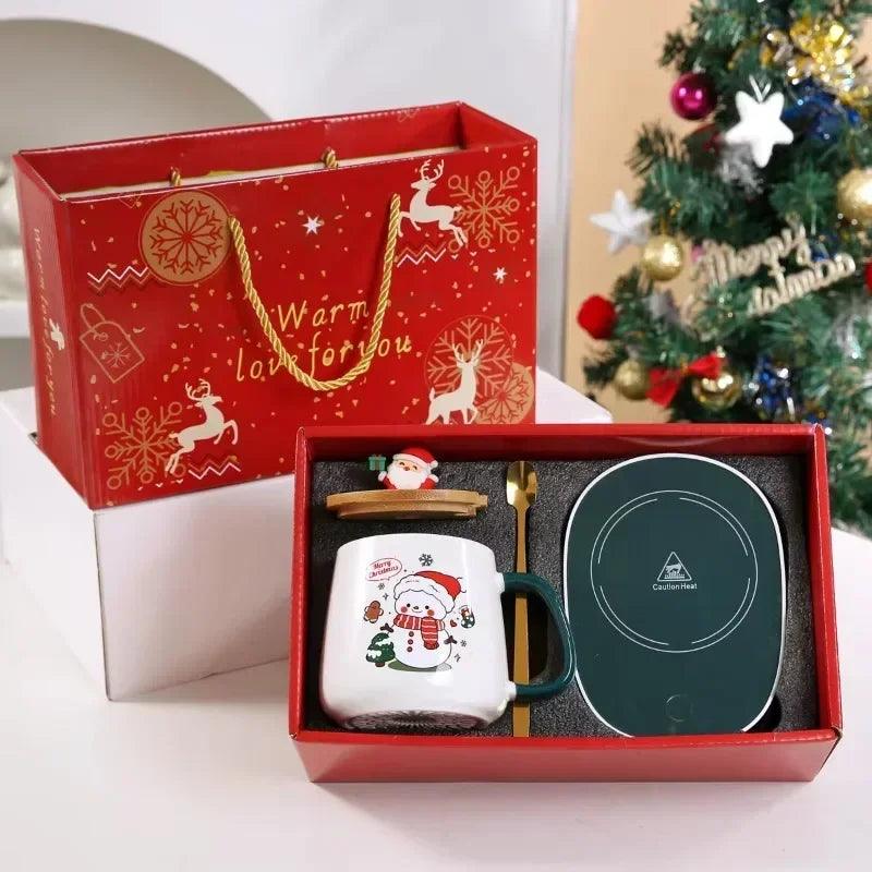 Santa Claus Ceramic Christmas Mug with Gift Box