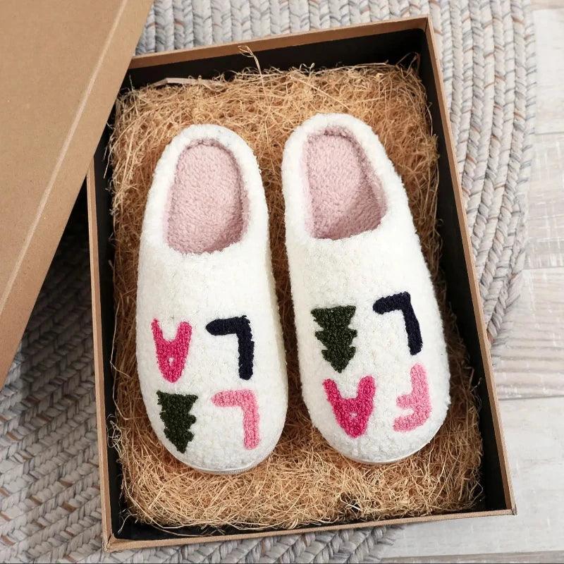 FA Christmas Tree Cotton Slippers