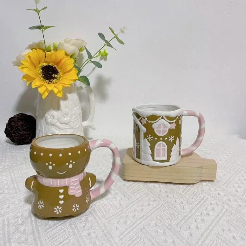 300ml Gingerbread Man 3D Ceramic Mug