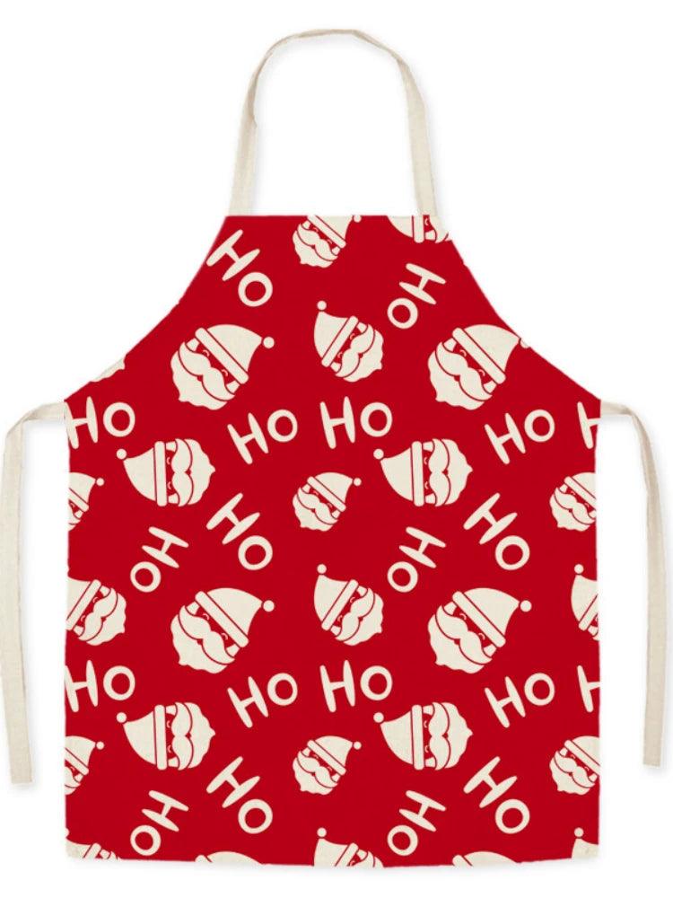 Kids Christmas Santa Linen Apron