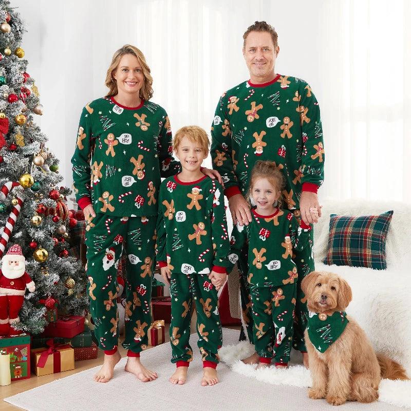 Gingerbread Family Christmas Pajamas