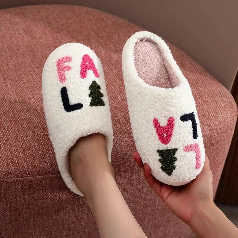 FA Christmas Tree Cotton Slippers