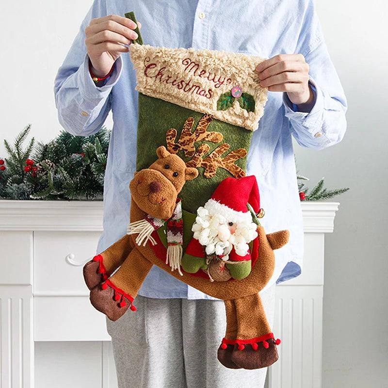 Santa & Snowman Christmas Stockings