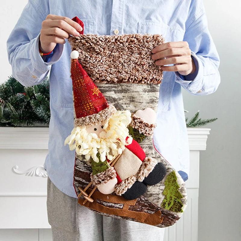 Santa & Snowman Christmas Stockings