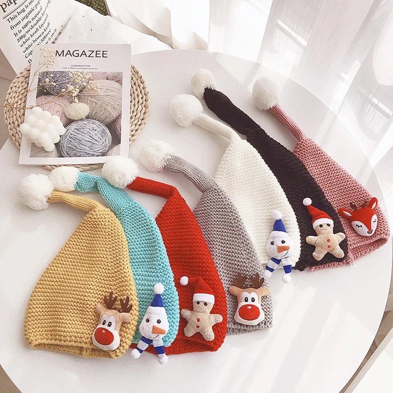 Christmas Cartoon Knitted Baby Hat