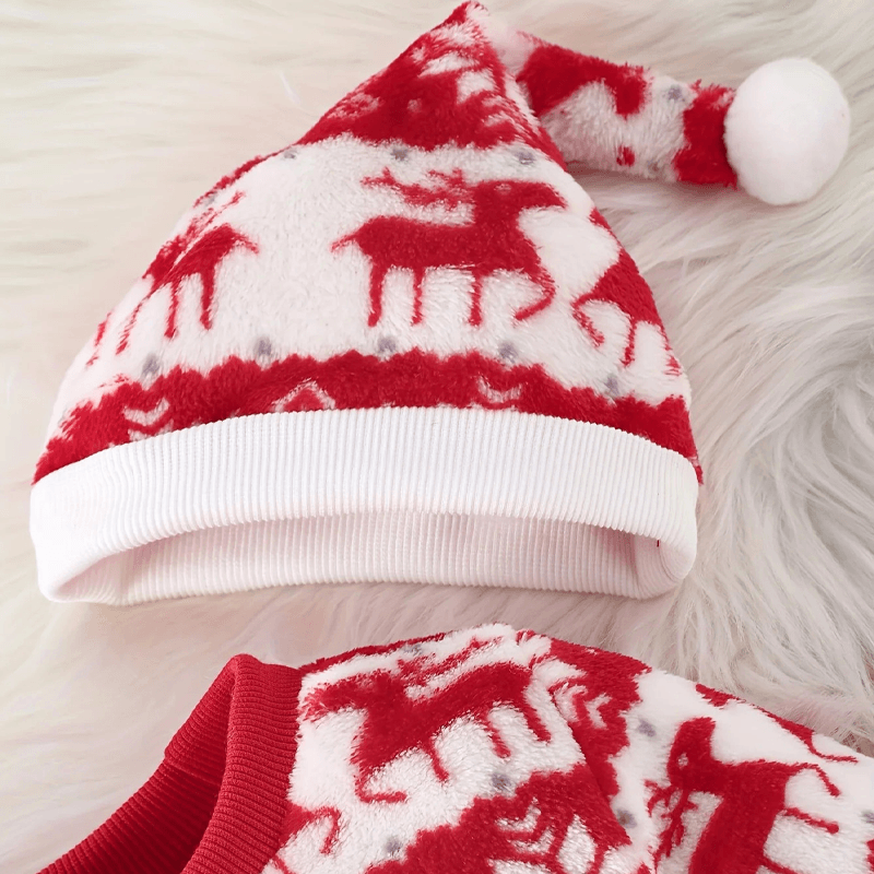 3-Piece Christmas Baby Flannel Set